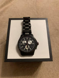 Gucci G-Timeless Chronograph Black Dial Black Steel Strap Watch For Men - YA126268