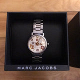 Marc Jacobs Classic White Dial Silver Steel Strap Watch for Women - MJ3581