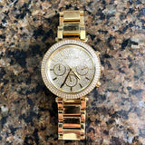 Michael Kors Parker Gold Dial Gold Steel Strap Watch for Women - MK5856