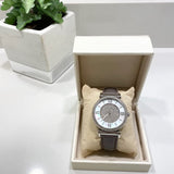 Michael Kors Caitlin Quartz Silver Dial Gray Leather Strap Watch For Women - MK2377