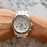 Michael Kors Runway White Dial White Steel Strap Watch for Women - MK5188