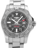 Breitling Avenger II Seawolf 45mm Grey Dial Silver Steel Strap Mens Watch - A1733110/F563