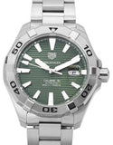 Tag Heuer Aquaracer Green Dial Watch for Men - WAY2015.BA0927