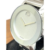 Movado Bold Crystal Dot Silver Dial Silver Steel Strap Watch For Women - 3600334