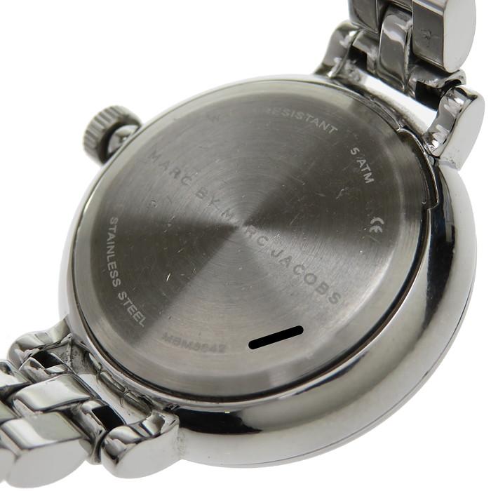 Marc Jacobs Sally White Dial Silver Steel Strap Watch for Women - MBM8642