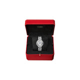 Cartier Ballon Bleu De Cartier Diamonds Silver Dial Silver Steel Strap Watch for Women - W4BB0023