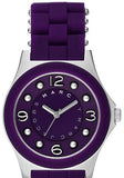 Marc Jacobs Pelly Purple Dial Purple Silicone Strap Watch for Women - MBM2538