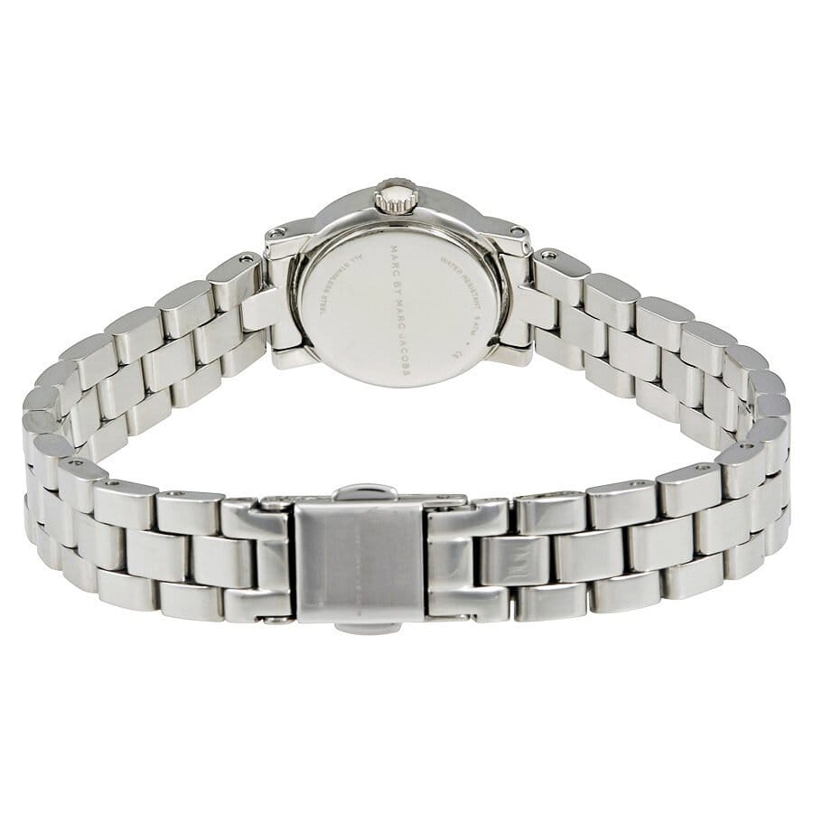 Marc Jacobs Amy Dinky White Dial Silver Steel Strap Watch for Women - MBM3225