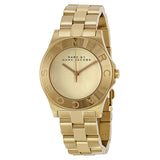 Marc Jacobs Blade Gold Dial Stainless Steel Strap Watch for Women - MBM3126