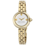 Marc Jacobs Courtney White Dial Gold Stainless Steel Strap Watch for Women - MJ3457