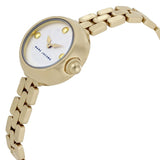 Marc Jacobs Courtney White Dial Gold Stainless Steel Strap Watch for Women - MJ3457