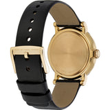 Marc Jacobs Baker Black Dial Black Leather Strap Watch for Women - MBM1269