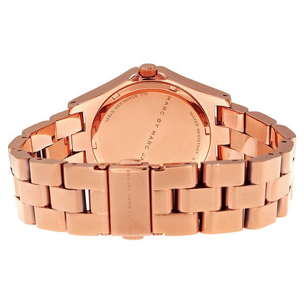 Marc Jacobs Henry Rose Gold Dial Rose Gold Steel Strap Watch for Women - MBM3212