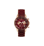 Marc Jacobs Rock Chrono Red Dial Red Rubber Strap Watch for Women - MBM2596