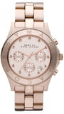 Marc Jacobs Blade Rose Gold Dial Rose Gold Steel Strap Watch for Women - MBM3102