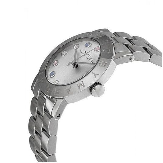 Marc Jacobs Amy Dexter Silver Dial Silver Steel Strap Watch for Women - MBM3214