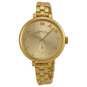 Marc Jacobs Sally Champagne Gold Dial Gold Steel Strap Watch for Women - MBM3363