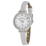 Marc Jacobs Sally White Dial White Leather Strap Watch for Women - MBM1350