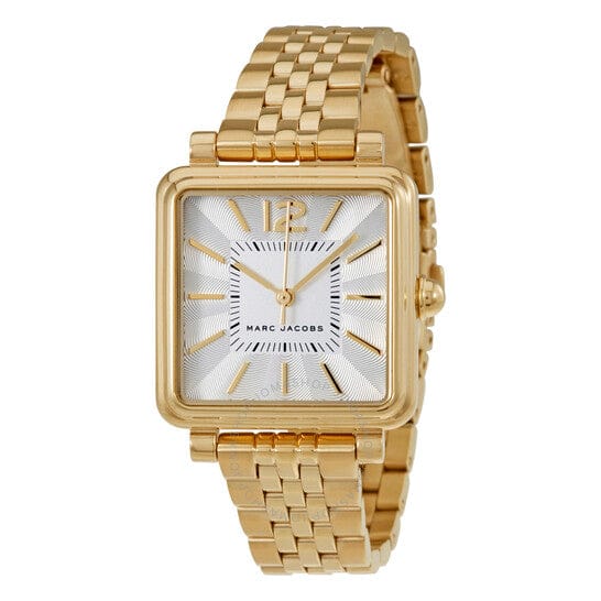 Marc Jacobs Vic Silver Dial Gold Steel Strap Watch for Women - MJ3462
