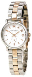 Marc Jacobs Baker White Dial Two Tone Stainless Steel Strap Watch for Women - MBM3331