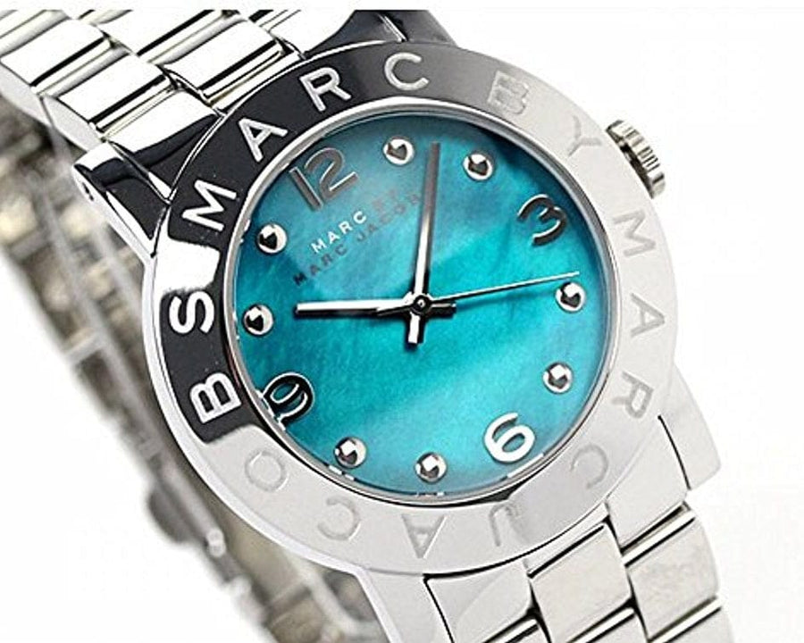 Marc Jacobs Amy Blue Dial Silver Steel Strap Watch for Women - MBM3272