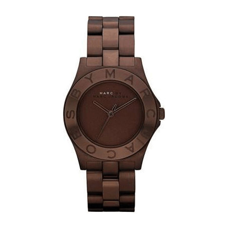 Marc Jacobs Amy Brown Dial Brown Steel Strap Watch for Women - MBM3128