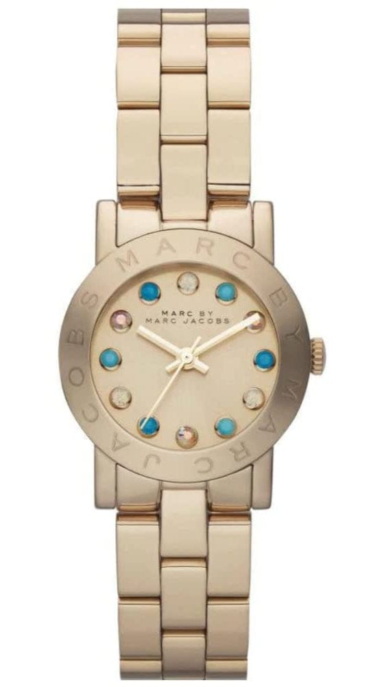 Marc Jacobs Amy Dexter Gold Dial Gold Steel Strap Watch for Women - MBM3218