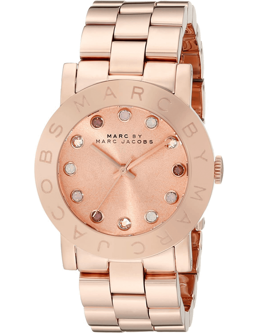 Marc Jacobs Amy Dexter Rose Gold Dial Rose Gold Steel Strap Watch for Women - MBM3216