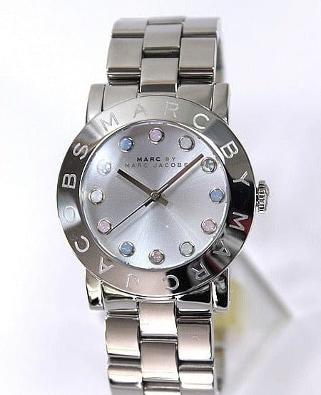Marc Jacobs Amy Dexter Silver Dial Silver Steel Strap Watch for Women - MBM3214