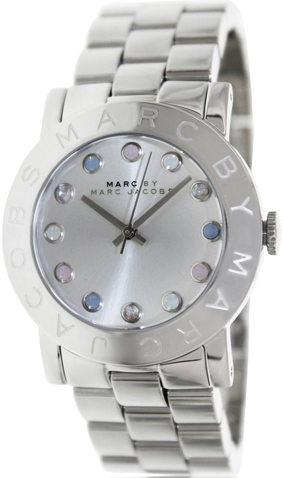 Marc Jacobs Amy Dexter Silver Dial Silver Steel Strap Watch for Women - MBM3214