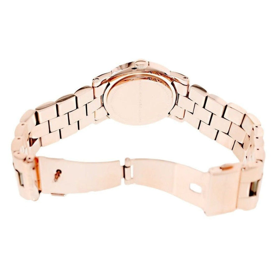 Marc Jacobs Amy Glitz Brown Dial Rose Gold Steel Strap Watch for Women - MBM3221