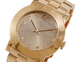 Marc Jacobs Amy Glitz Brown Dial Rose Gold Steel Strap Watch for Women - MBM3221
