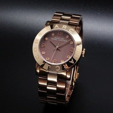 Marc Jacobs Amy Grey Dial Two Tone Steel Strap Watch for Women - MBM3195