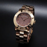 Marc Jacobs Amy Grey Dial Two Tone Steel Strap Watch for Women - MBM3195