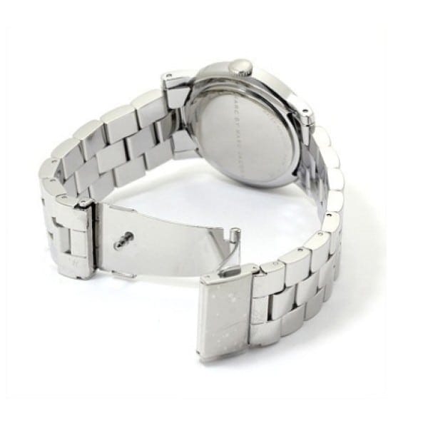 Marc Jacobs Amy Pink Dial Silver Steel Strap Watch for Women - MBM8623
