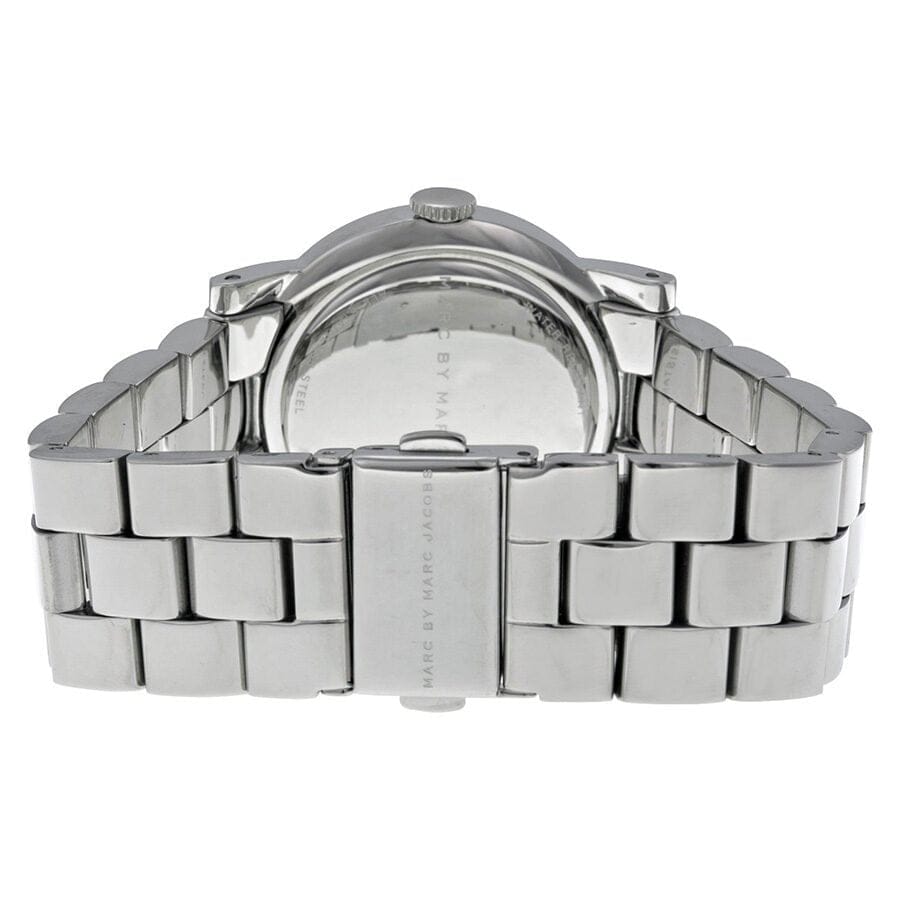 Marc Jacobs Amy Red Dial Silver Steel Strap Watch for Women - MBM3302
