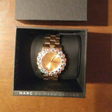 Marc Jacobs Amy Rose Gold Dial Rose Gold Steel Strap Watch for Women - MBM3223