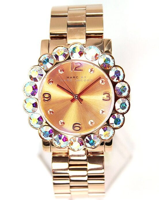 Marc Jacobs Amy Rose Gold Dial Rose Gold Steel Strap Watch for Women - MBM3223