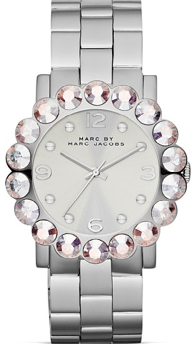 Marc Jacobs Amy Silver Dial Silver Steel Strap Watch for Women - MBM3222