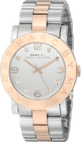 Marc Jacobs Amy Silver Dial Two Tone Steel Strap Watch for Women - MBM3194