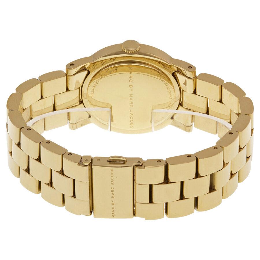 Marc Jacobs Amy White Dial Gold Steel Strap Watch for Women - MBM3056