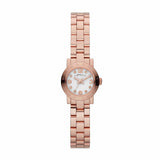 Marc Jacobs Amy White Dial Rose Gold Steel Strap Watch for Women - MBM3227