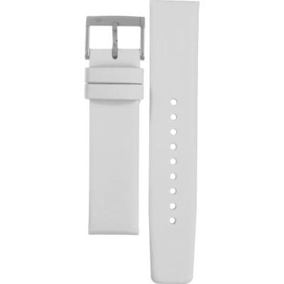 Marc Jacobs Baby Dave White Dial White Leather Strap Watch for Women - MBM1260