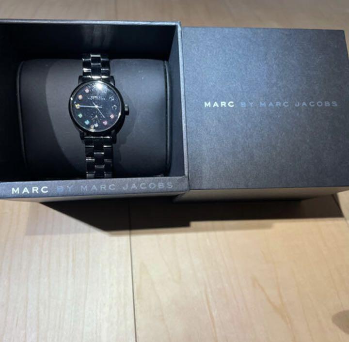 Marc Jacobs Baker Black Dial Black Steel Strap Watch for Women - MBM3425