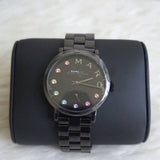 Marc Jacobs Baker Black Dial Black Steel Strap Watch for Women - MBM3425