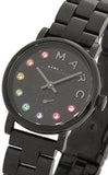 Marc Jacobs Baker Black Dial Black Steel Strap Watch for Women - MBM3425