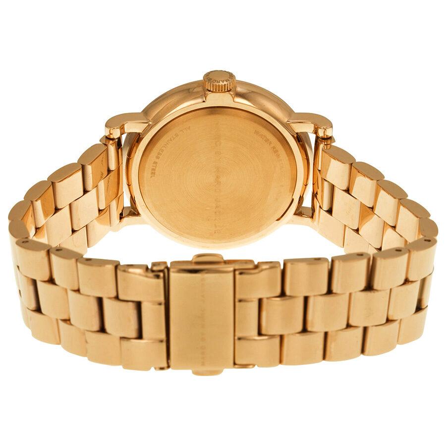 Marc Jacobs Baker Blue Dial Rose Gold Steel Strap Watch for Women - MBM3330
