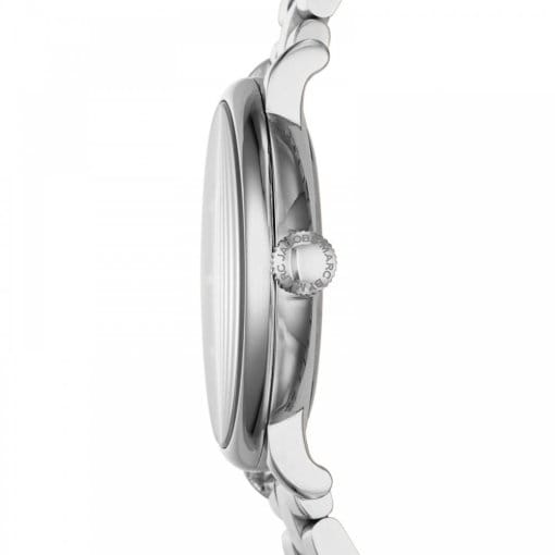 Marc Jacobs Baker Brown Dial Silver Steel Strap Watch For Women - MBM3329