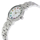 Marc Jacobs Baker Dexter White Dial Silver Steel Strap Watch for Women - MBM3423