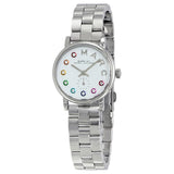 Marc Jacobs Baker Dexter White Dial Silver Steel Strap Watch for Women - MBM3423
